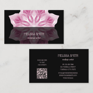 Pink Black Mandala Business Visitenkarte