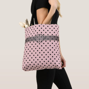 Pink Black Polak Dot