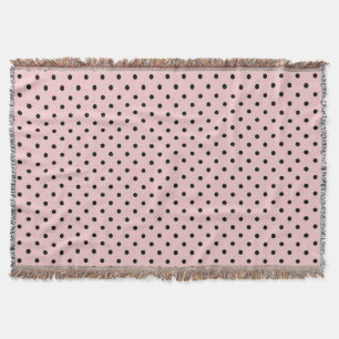 Pink Black Polak Dot Decke
