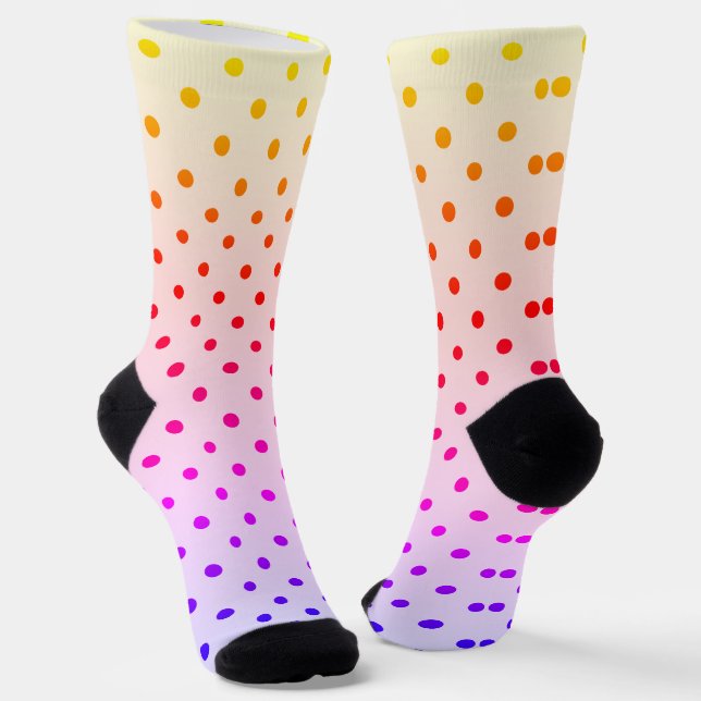 Pink Black Polak Dot Socken (Gewinkelt)