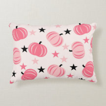 Pink & Black Pumpkin mit Stars Halloween & Autumn