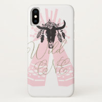 Pink & Black Tepee Pfeile Boho Chic Wild ONE