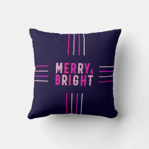 Pink Black Weihnachtsfeier Kissen