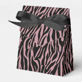 Pink Black Zebra Print Geschenkschachtel
