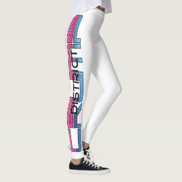 PINK/BLAU - WEISSE LEGGINGS