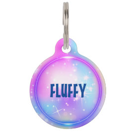 Pink blauer Neon der Prinzessin individuell einste Haustiermarke