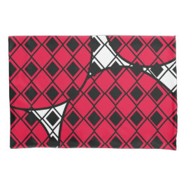 Pink Blob Harlequin Kissenbezug