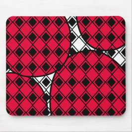 Pink Blob Harlequin Mousepad