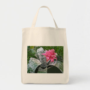 Pink Bloom Bromeliad Tote Bag Tragetasche