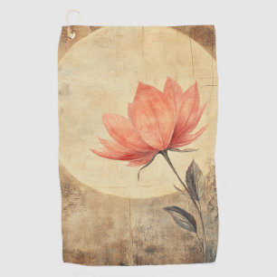 Pink Bloom & Moonlit Serenity Golfhandtuch