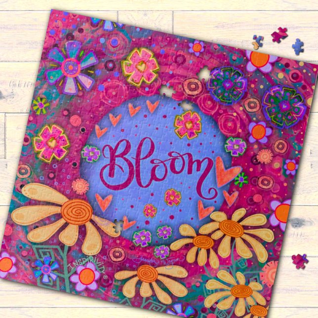 Pink Bloom Trendherz Blumenzauber Puzzle (Von Creator hochgeladen)