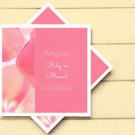 Pink Blossom Baby in Bloom Baby Dusche Serviette