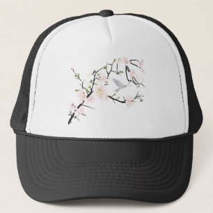 Pink Blossom Bird Truckerkappe