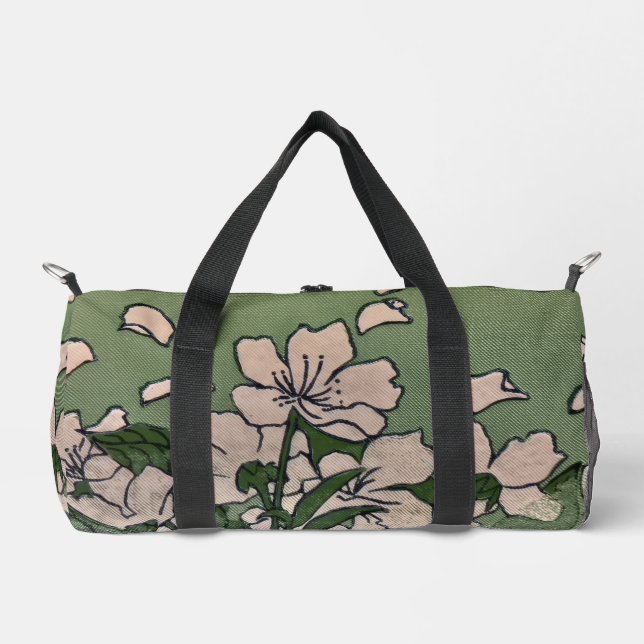 Pink Blossom Cascade Duffle Bag (Vorderseite)