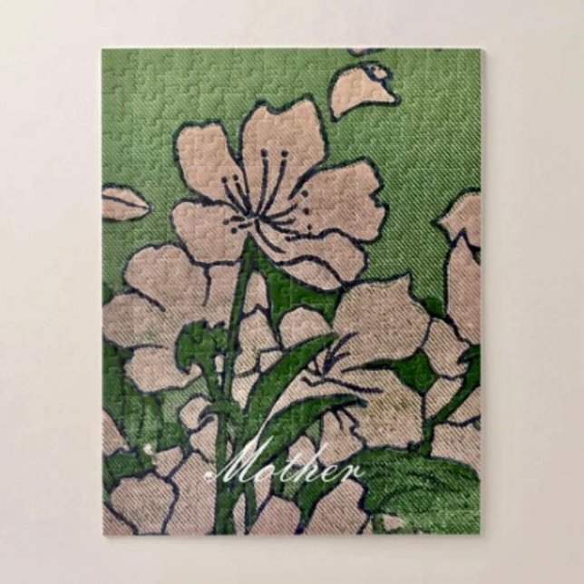 Pink Blossom Green Puzzle (Von Creator hochgeladen)