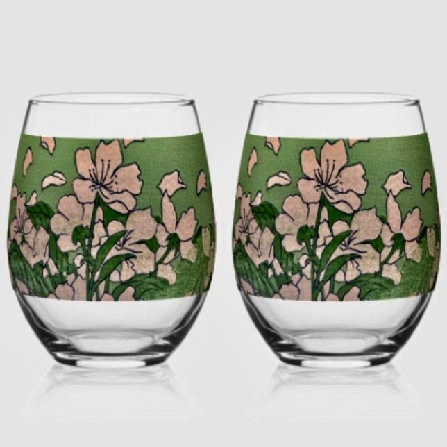 Pink Blossom Green  Weinglas Ohne Stiel (Von Creator hochgeladen)