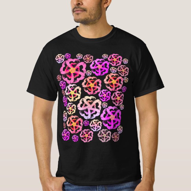 Pink Blossom Hearts T - Shirt (Vorderseite)