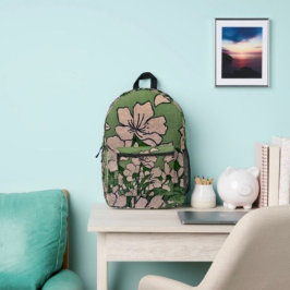 Pink Blossom Kaskade Bedruckter Rucksack