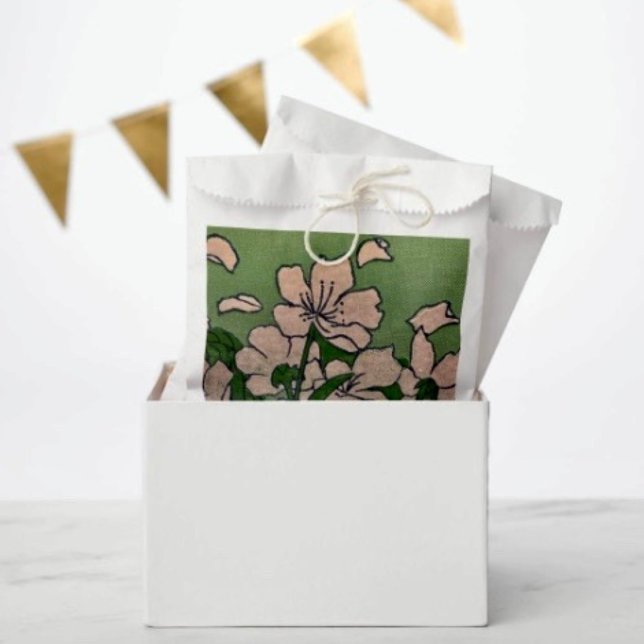 Pink Blossom Kaskade Greifbeutel Geschenktütchen (Favor Bag Dimensions: 5.75”x8” sold in sets of 50. 
)