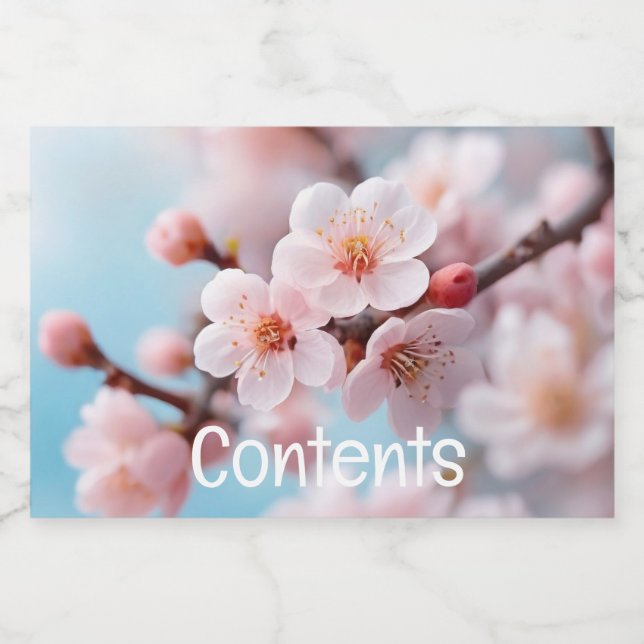 Pink Blossom Magic  Lebensmitteletikett (Einzelnes Label)