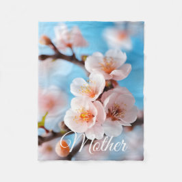 Pink Blossom Magie Fleecedecke