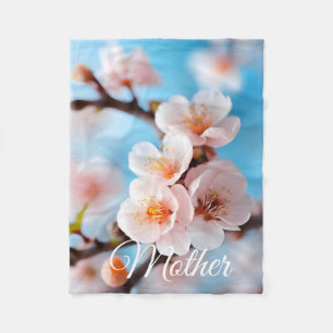 Pink Blossom Magie Fleecedecke