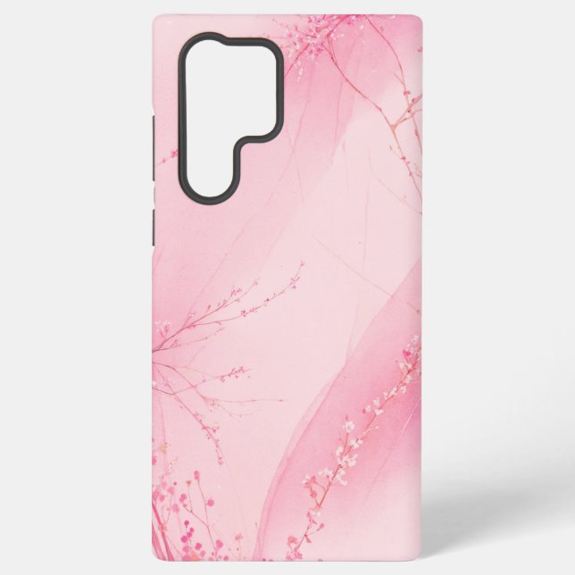 Pink Blossom Mist Phone Case Samsung Galaxy Hülle (Rückseite)