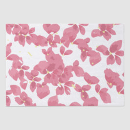 Pink Blossom print Valentine's Tissue Paper Seidenpapier