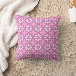 Pink Blossom Retro Kissen