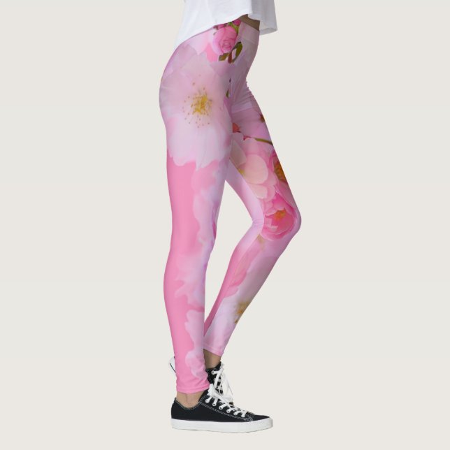 Pink Blossom Yoga Leggings (Rechts)
