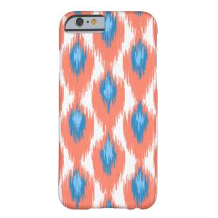 Pink Blue Abstrakt Tribal Ikat Diamond Muster Barely There iPhone 6 Hülle