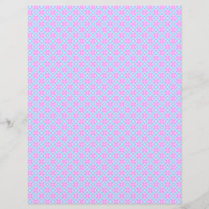 Pink & Blue Baby Karierte Scrapbook Handschuhe Pap