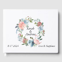 Pink Blue Boho Greenerenery Wreath Wedding