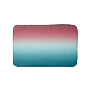 Pink & Blue Gradient Dusty Rose Aqua & Aquamarin O Badematte