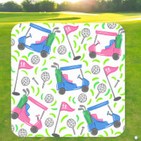 Pink Blue Green Golf Preppy