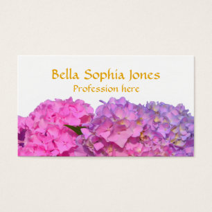 Pink Blue Hydrangeas elegante rosa violette Blumen