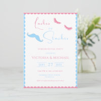 Pink & Blue Lashes oder Staches Geschlechtsverkehr