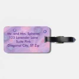 Pink Blue Lavender Spheres Gepäckanhänger