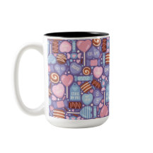 PINK BLUE LILA BROWN VALENTINSTAG CANDIES