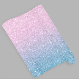 Pink Blue Ombre Glitzer Baby Gender Reveal Geschenkpapier