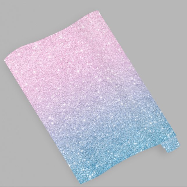 Pink Blue Ombre Glitzer Baby Gender Reveal Geschenkpapier (Von Creator hochgeladen)