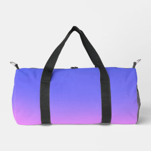 Pink & Blue Ombre Gradient Duffle Bag
