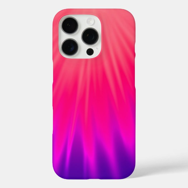 Pink & Blue Ombre iPhone 16 Fall Case-Mate iPhone Hülle (Rückseite)
