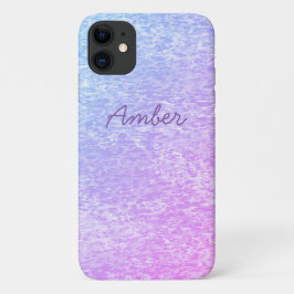 Pink Blue Paint Textured Pattern Personalisiert Case-Mate iPhone Hülle