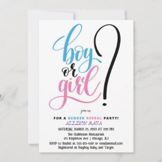 Pink Blue Signature-Kollektion: Feiern Einladung