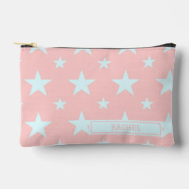 Pink Blue Stars Pattern Constellation Pencil Case Zubehörtasche