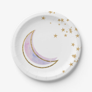 Pink Blue Twinkle Little Star Tellers Gender-Studi Pappteller