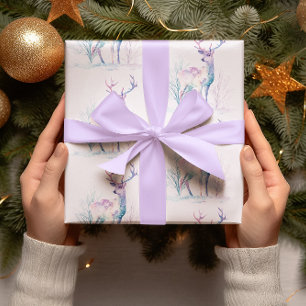 Pink & Blue Weihnachts-Papiere Geschenkpapier Set
