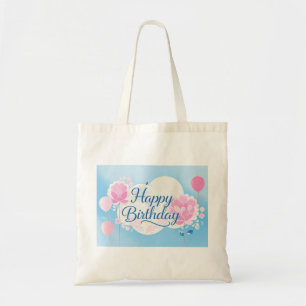 Pink bluebirthday luxuriös elegant extravagant tragetasche