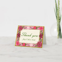 Pink Blume Custom Dankeschön Karten